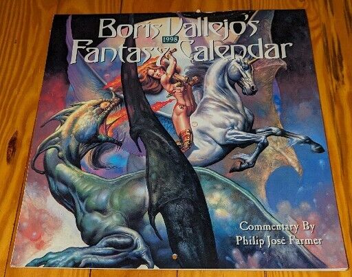 Vintage 1998 Boris Vallejo\'s fantasy art Calendar 