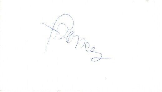 Frances Fisher autograph autographed auto signed or cut signature IN PERSON COA