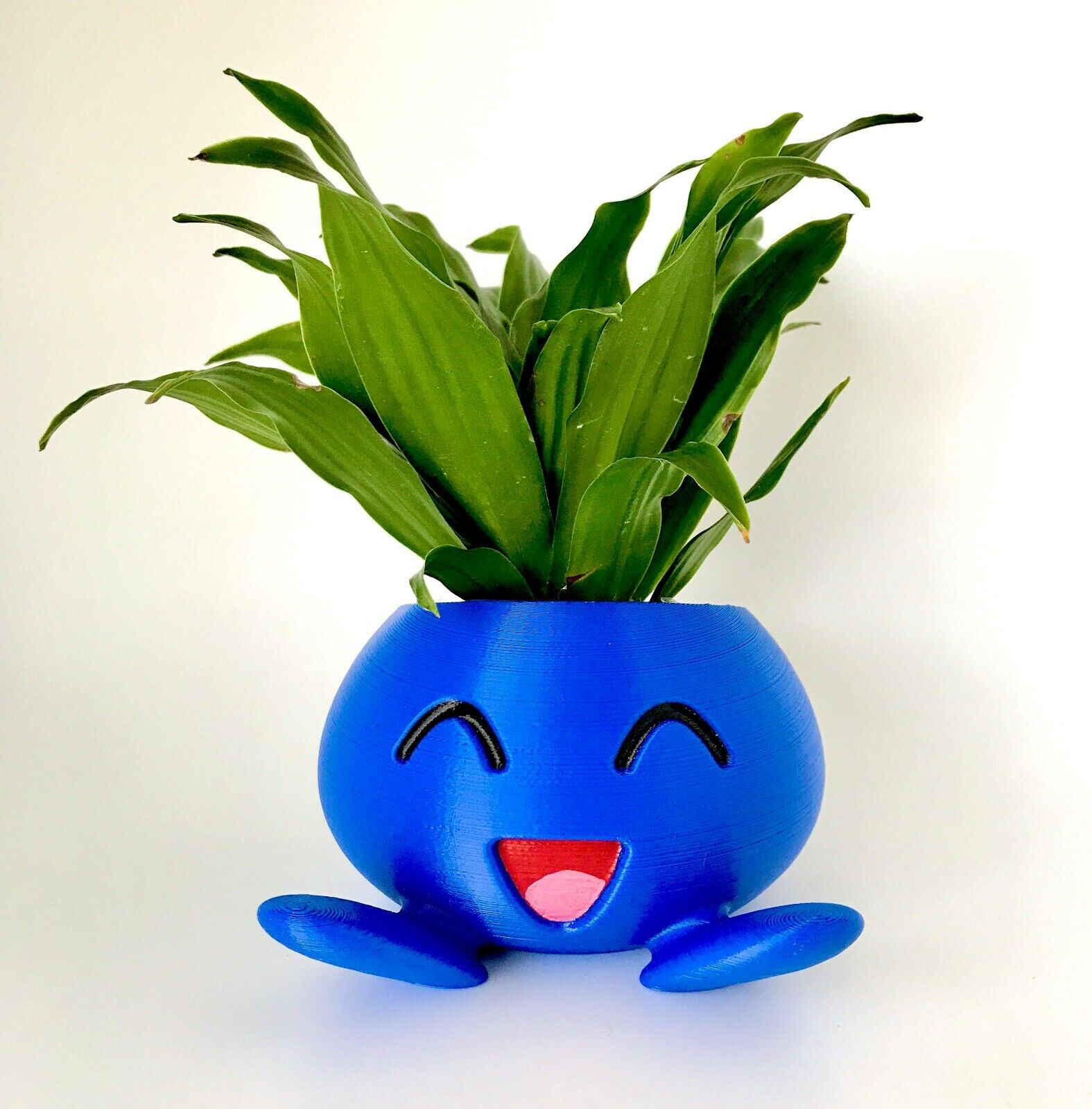 Pokemon Oddish Planter - Cute Flower Pot w/ Drainage Hole