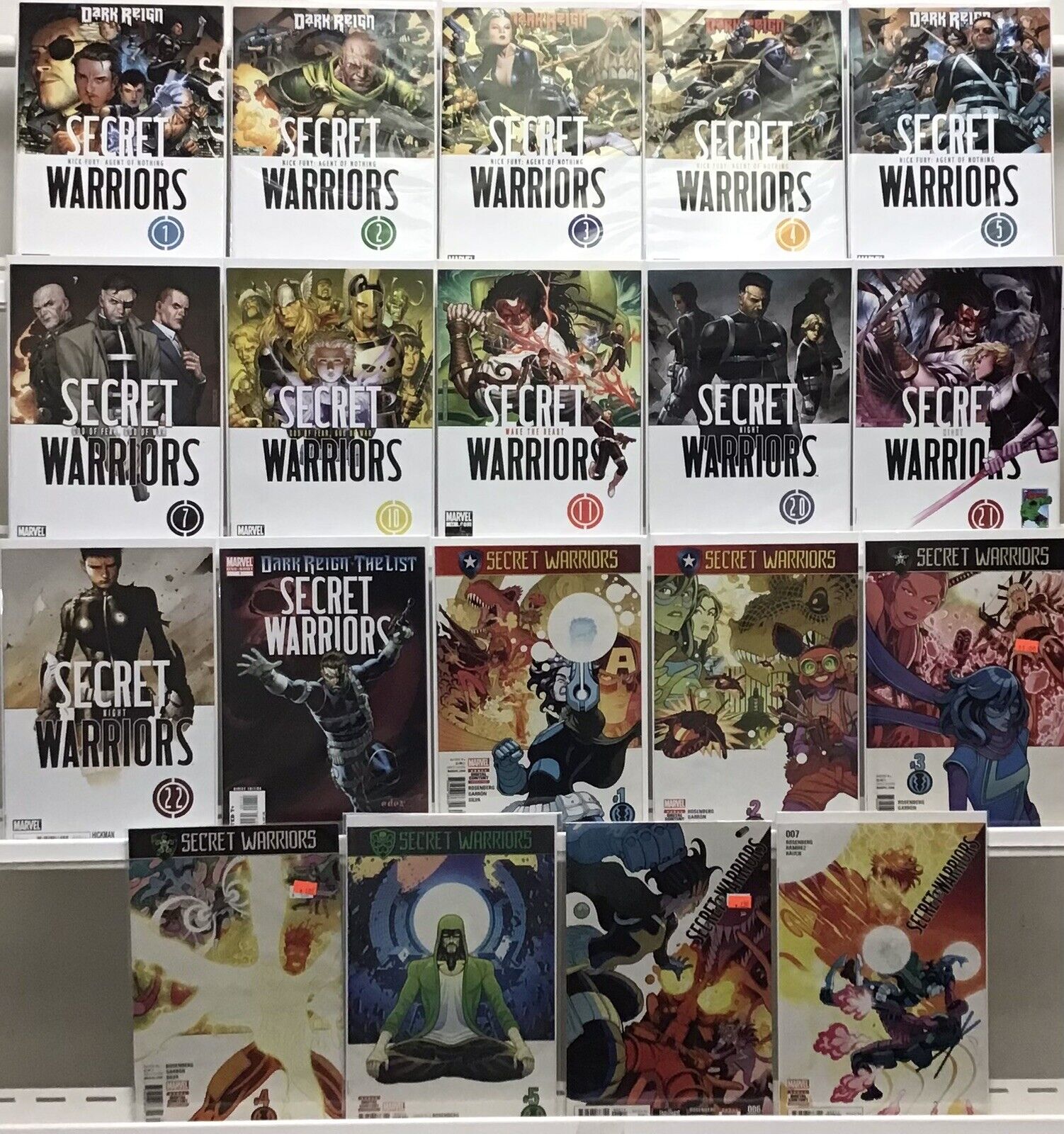 Marvel Comics Secret Warriors Lot Of 19 Comics
