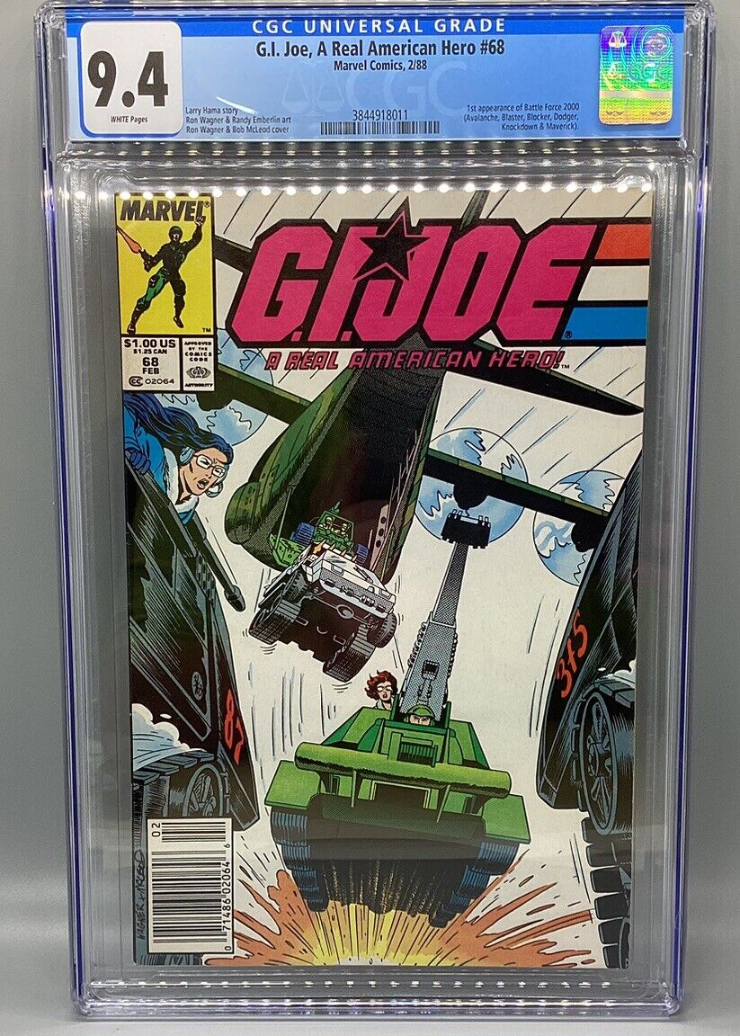 G.I. Joe: A Real American Hero #68 - 1988 - Marvel Comics - CGC 9.4
