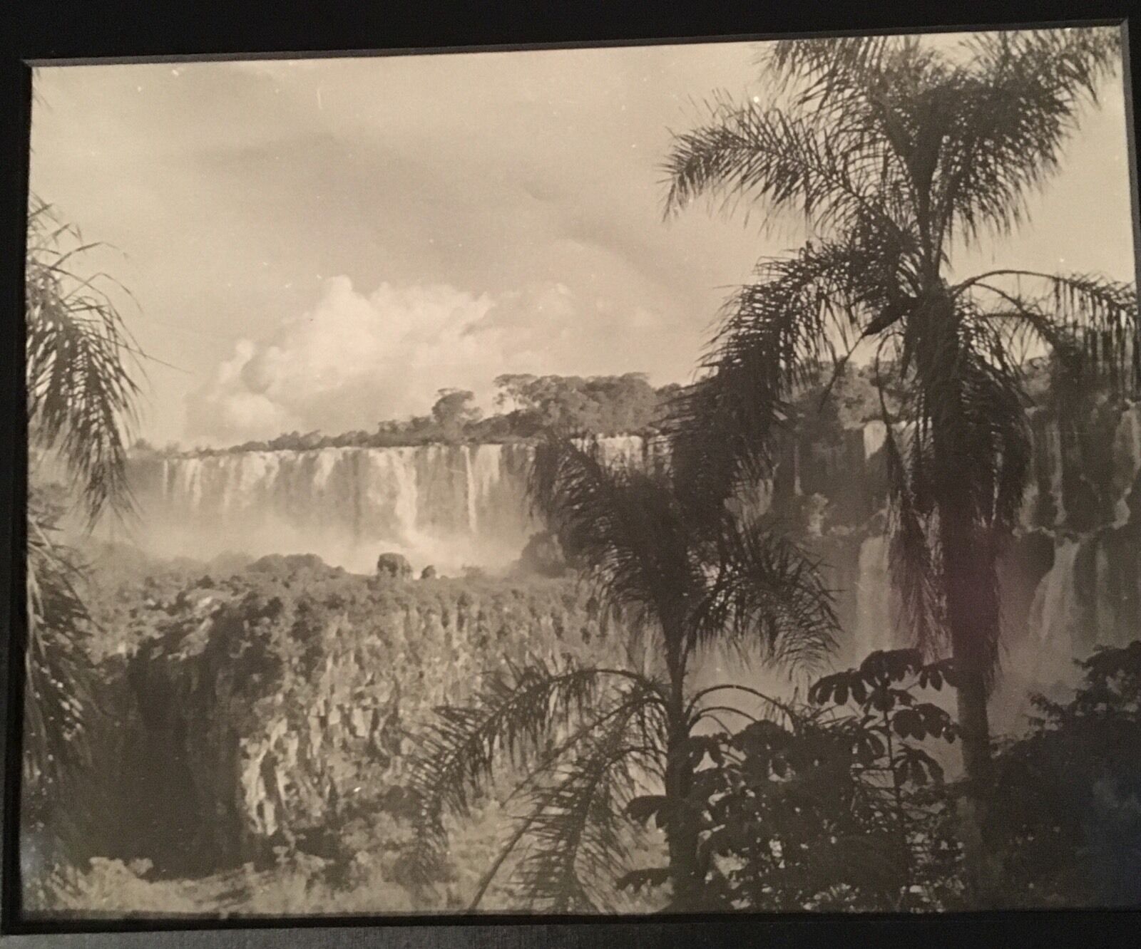 1930\'s or Earlier Gelatin Silver Print of Victoria Falls, Africa