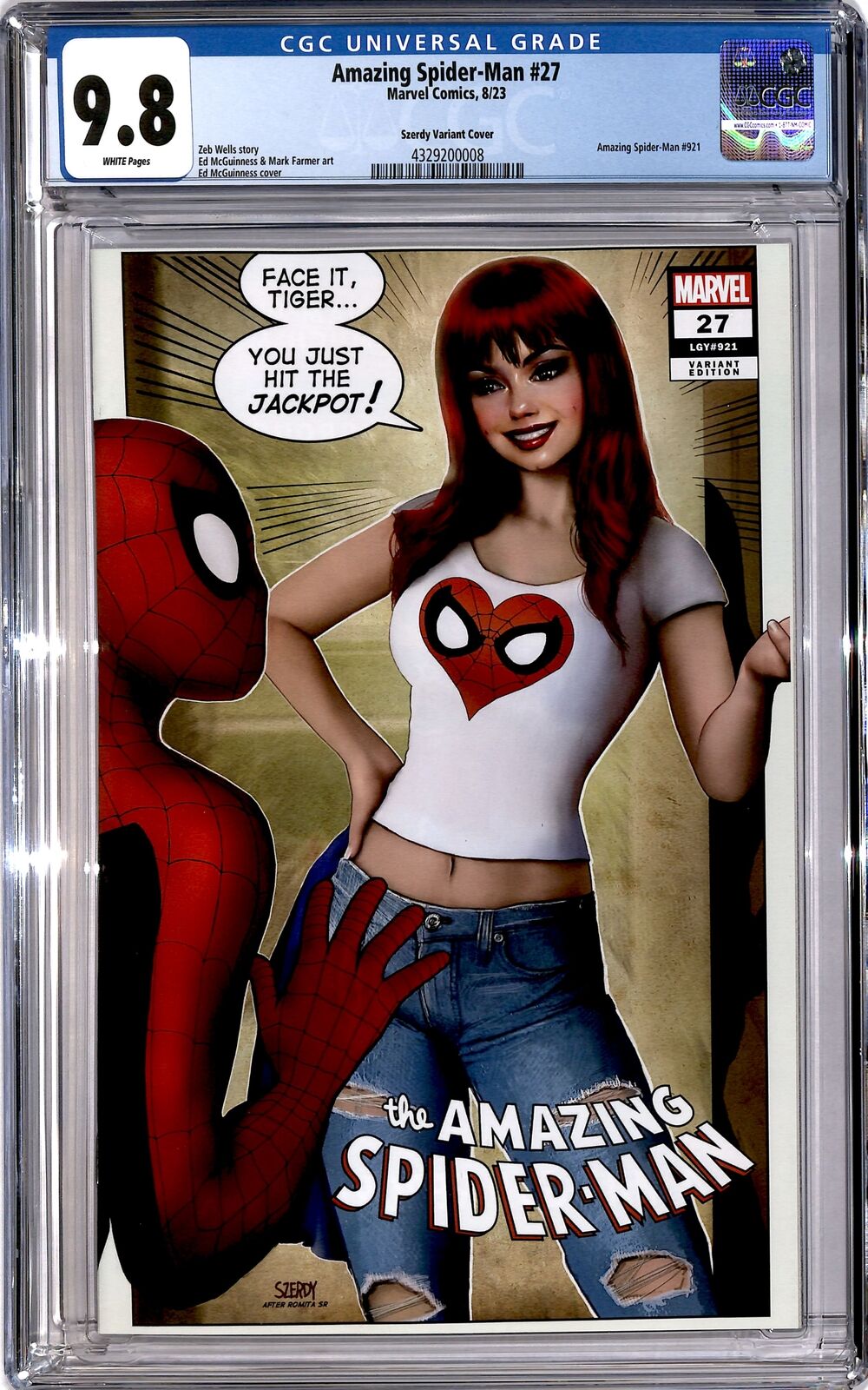 2023-24 Marvel Comics Amazing Spider-Man Szerdy Variant CGC 9.8 ##27