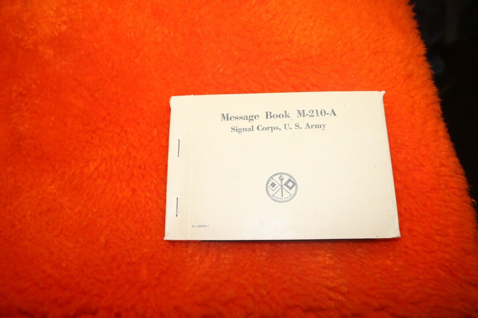 NOS Unissued WWII Signal Corps M-210 message book 1943 mint