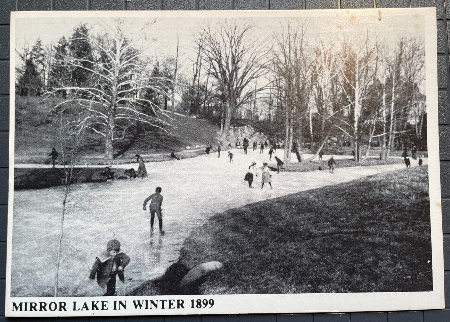 Vintage Postcard 1899 Mirror Lake Ohio State University (1970 Reproduction) (OH