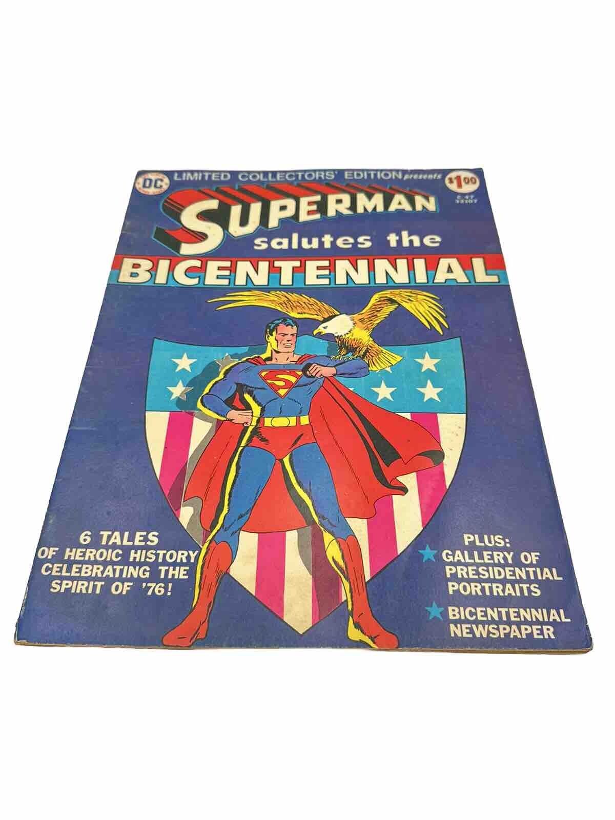 Superman Salutes The Bicentennial C-47 DC Limited Collectors Edition  1976 F/VF