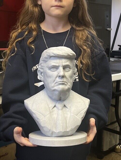 Massively HUGE  292MM  President Donald Trump Bust Marble 3d Print Statue