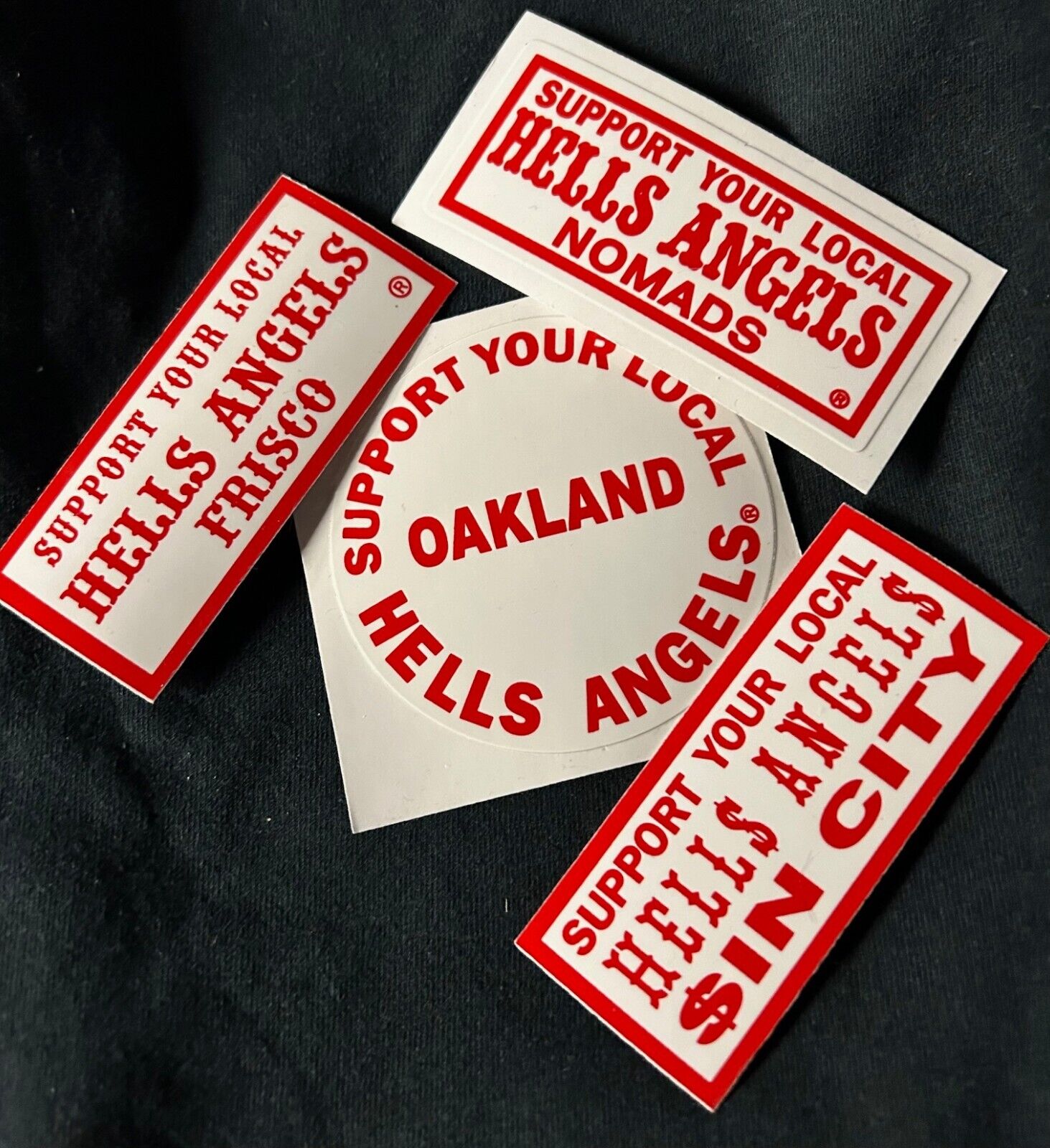 FLASH SALE       ENDS TONIGHT  12am PST      RARE HELLS ANGELS SUPPORT STICKERS 