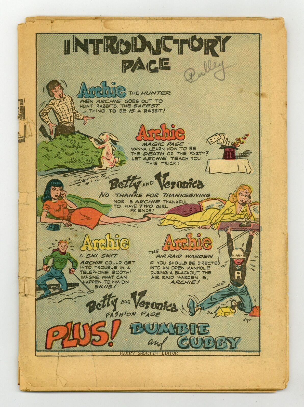 Archie #12 Coverless 0.3 1944