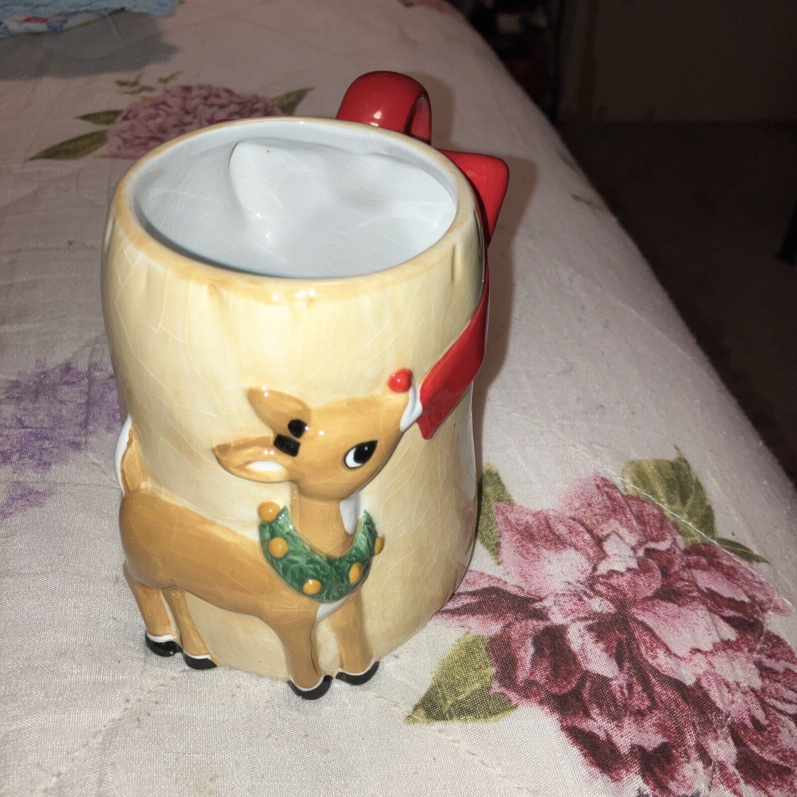 Rudolph the Red Nosed Reindeer Holiday Coffee Mug by Lenox Toy Sack Mug