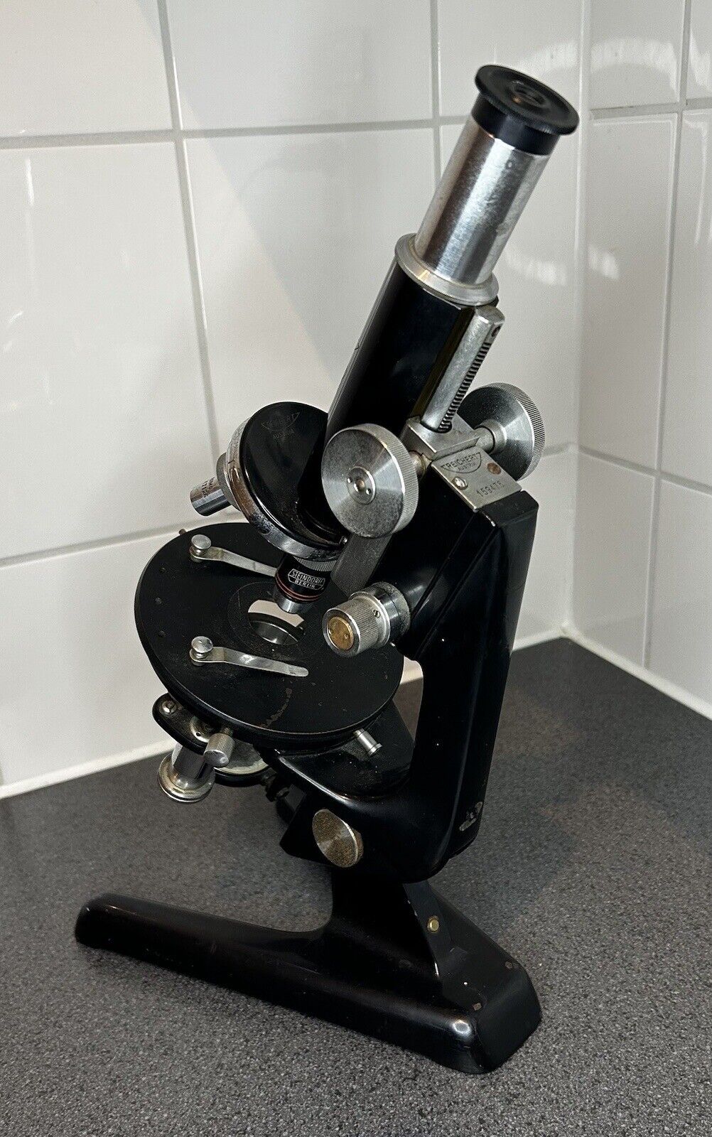 Vintage microscope Reichert made in Austria.