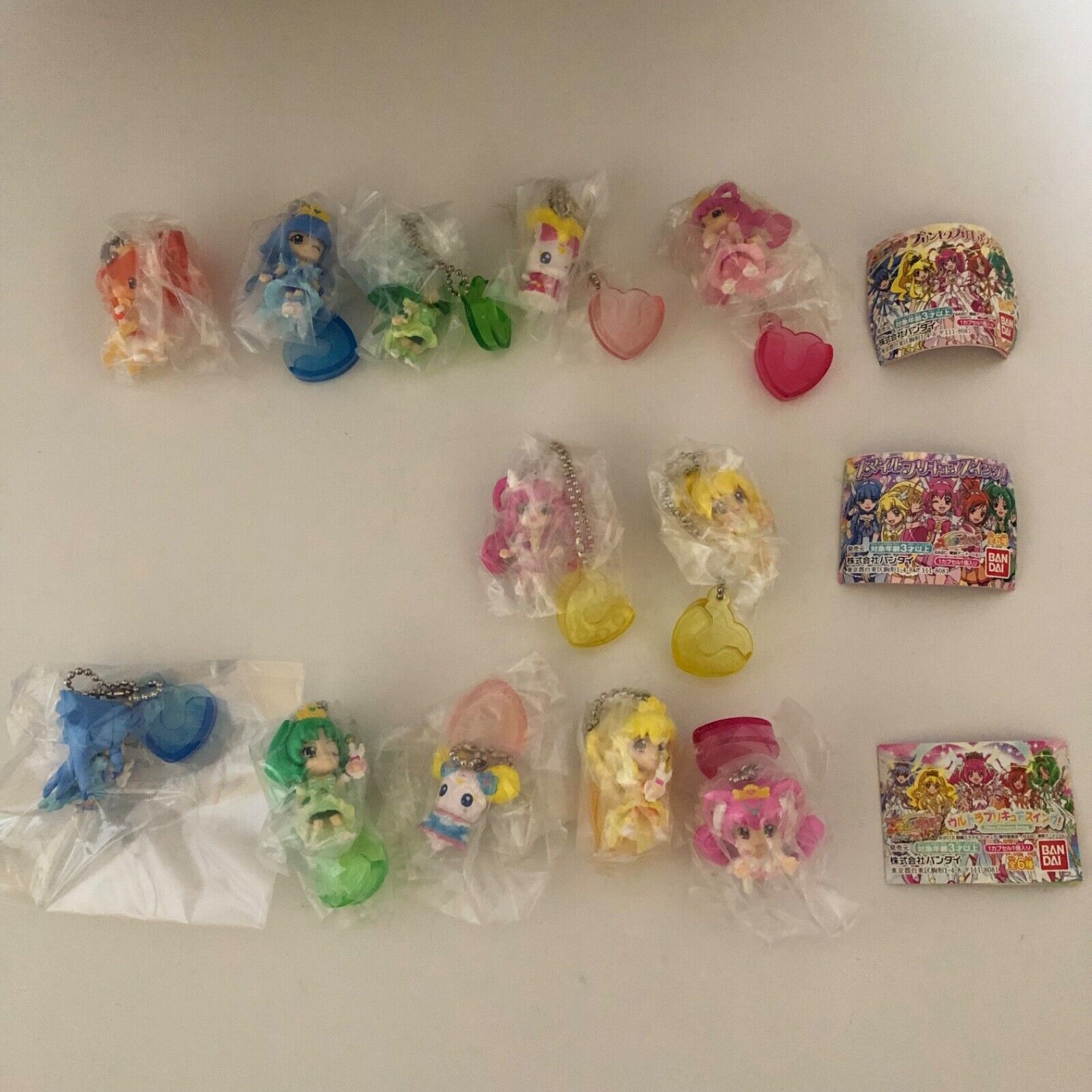 Antique Smile Precure Pretty Cure Figure key chain set total 12 items rare