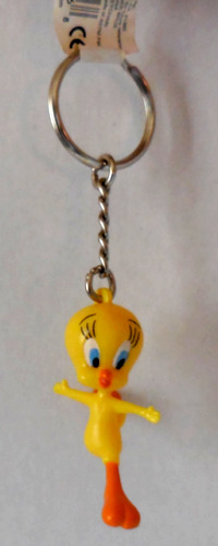 Looney Tunes Tweety Bird Figure Keychain 1996 Applause Set of 2