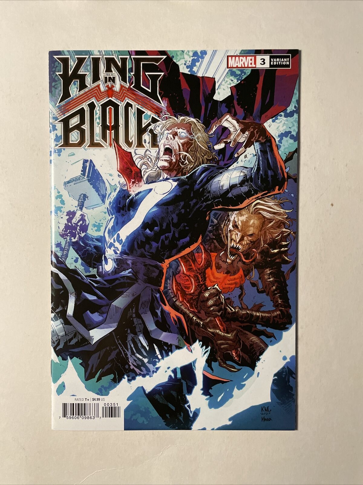 King In Black #3 (2021) 9.4 NM Marvel High Grade Lashley Spoiler Variant Cover