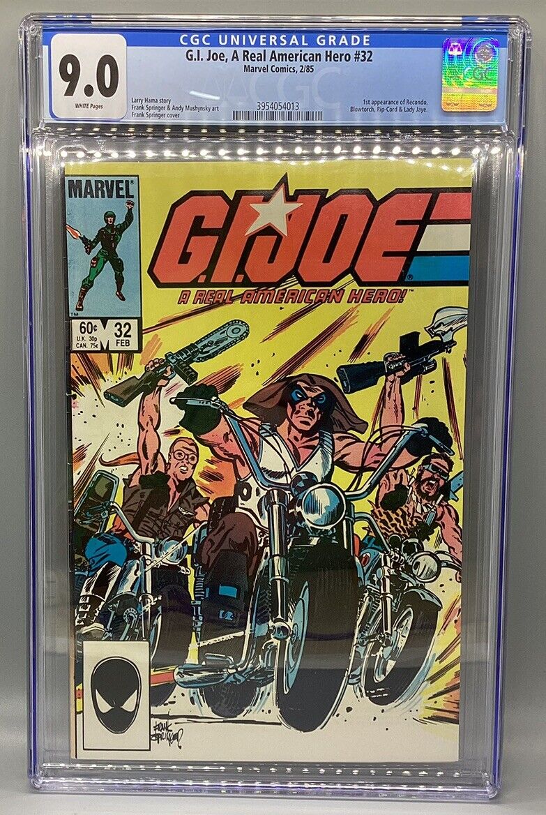 G.I. Joe: A Real American Hero #32 - 1985 - Marvel Comics - CGC 9.0