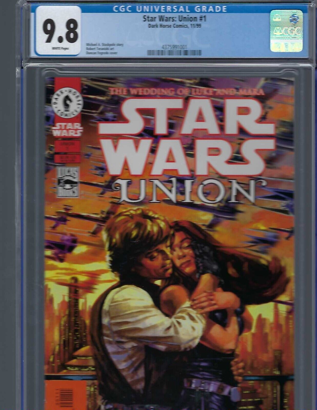 Star Wars: Union #1 (DH, 1999), CGC 9.8, Luke Skywalker & Mara Jade get Married