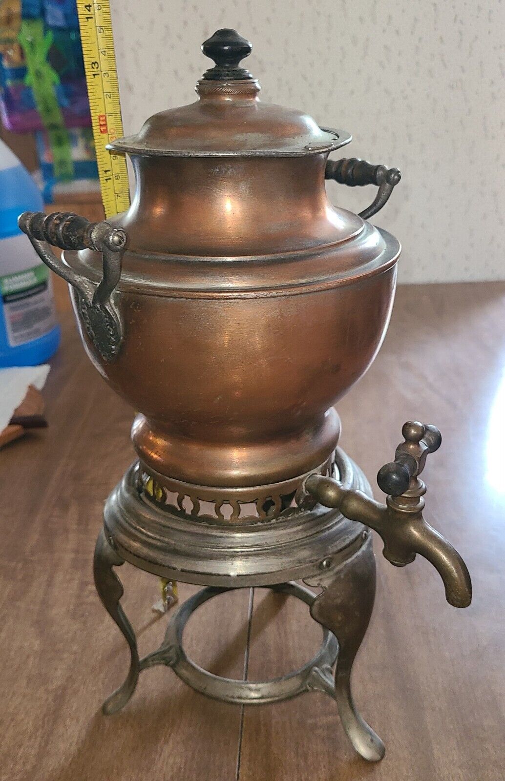 Antique Copper Manning & Bowman Co. Percolator Coffee Pot 1907