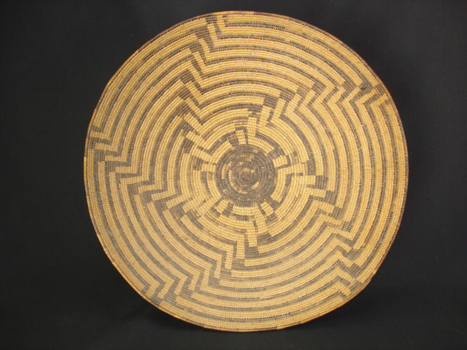 A Large Well-woven Pima Basket, Native American Indian, Circa: 1925