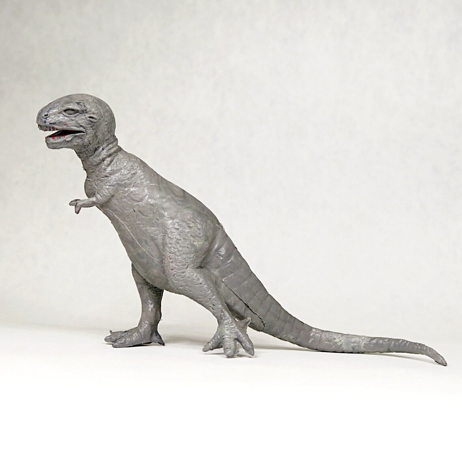 Marx Tyrannosaurus Rex Figure Vintage Marbled Dark Gray PL-977 Skinny T-Rex