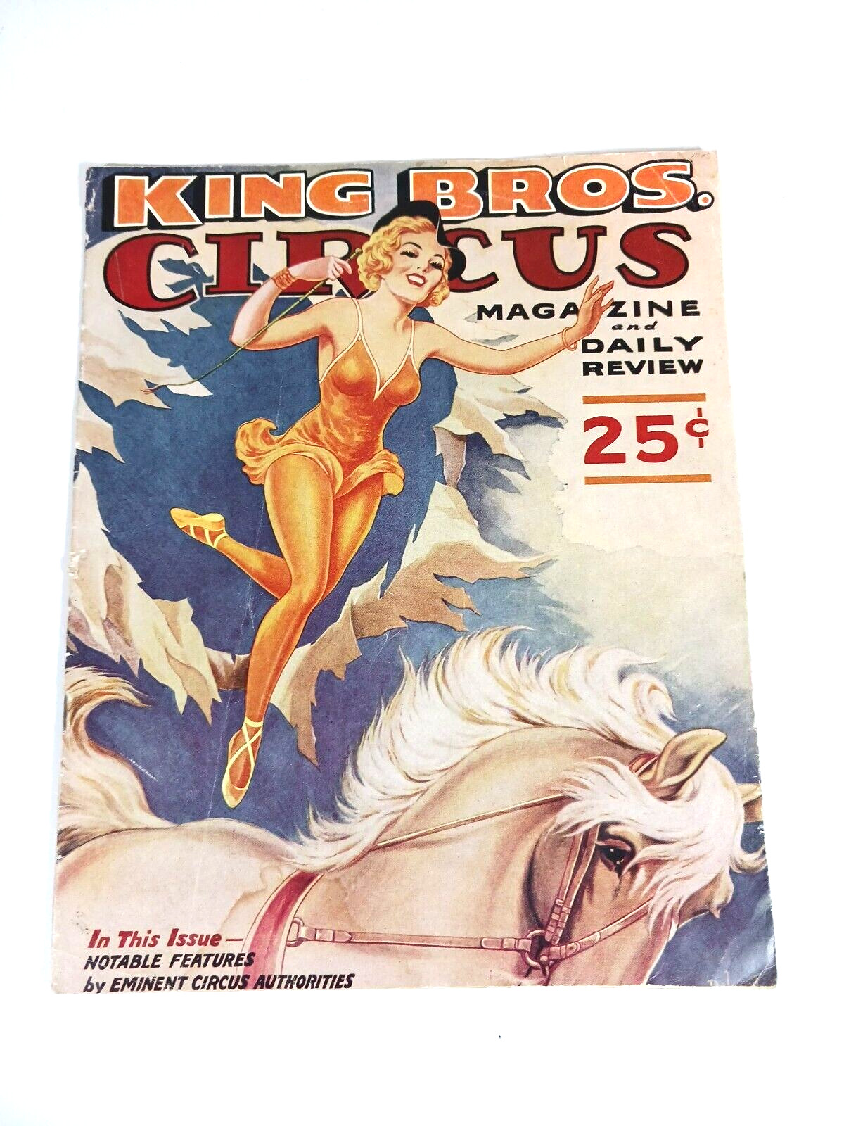 Circus Program 1940s King Bros Magazine Vintage 1948 Personnel List Illustrated