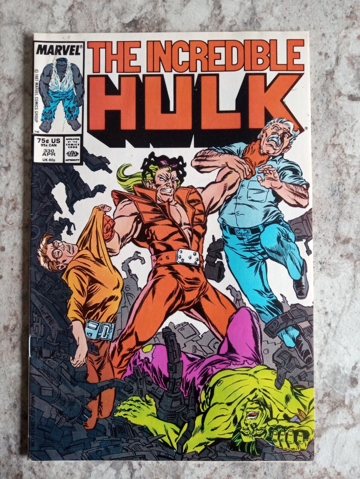 The Incredible Hulk #330 1st McFarlane Cover 1st Print VF+ Marvel Comics 1987