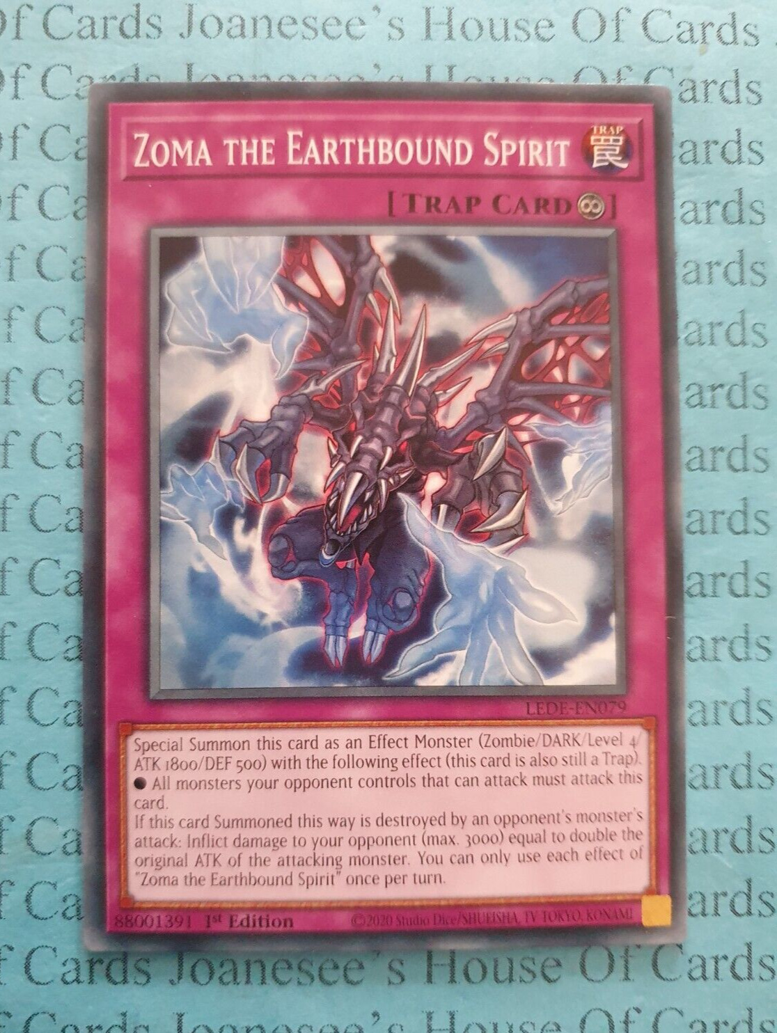 LEDE-EN079 Zoma the Earthbound Spirit Yu-Gi-Oh Card 1st Edition New
