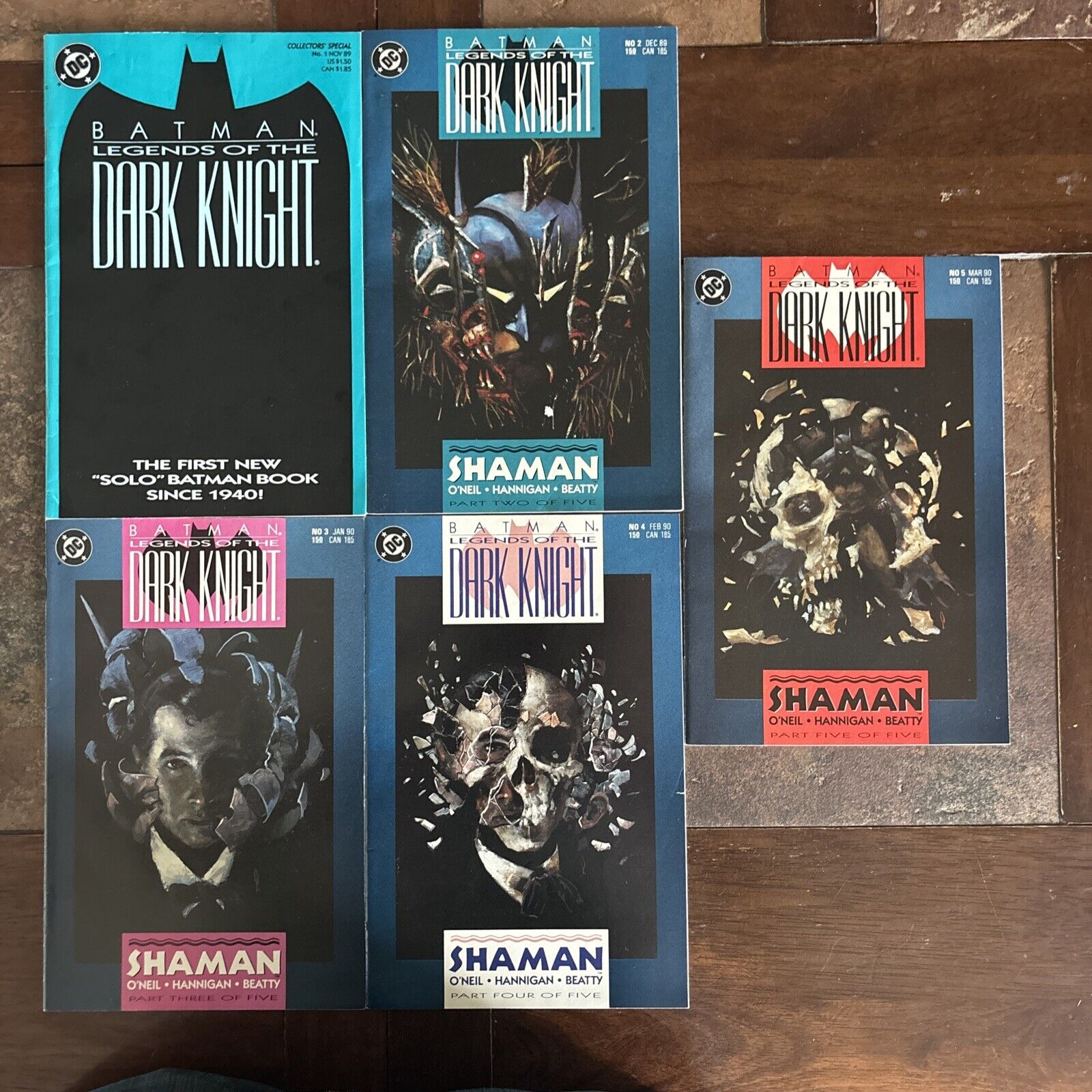 Batman Legends of the Dark Knight 1-5 First Set 1989 All The Issues are NM/M