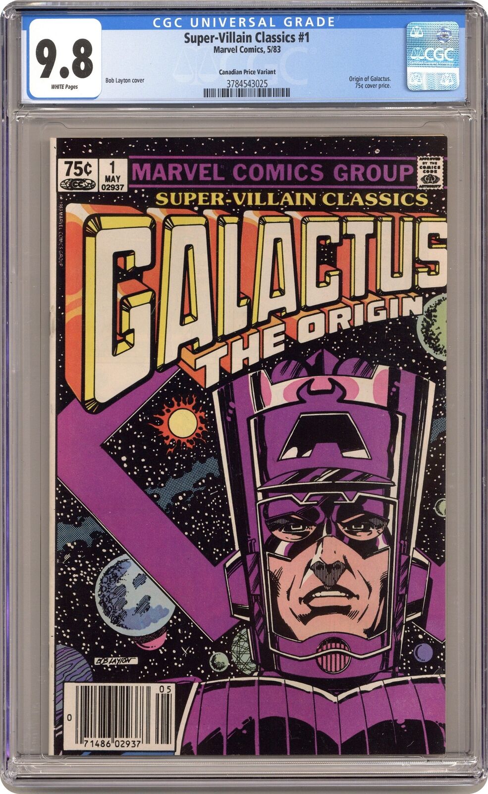 Super-Villain Classics Galactus the Origin Canadian Price #1 CGC 9.8 1983