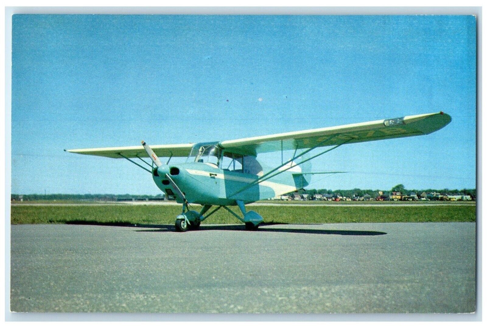 c1960's The New Champion Tri Traveler Lightplane Osceola Wisconsin WI Postcard