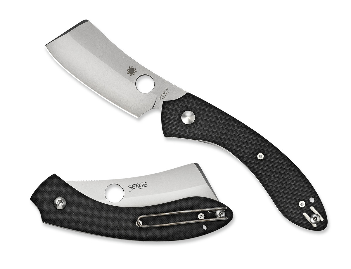 Spyderco Knives Roc Liner Lock Black G-10 VG-10 C177GP Stainless Pocket Knife