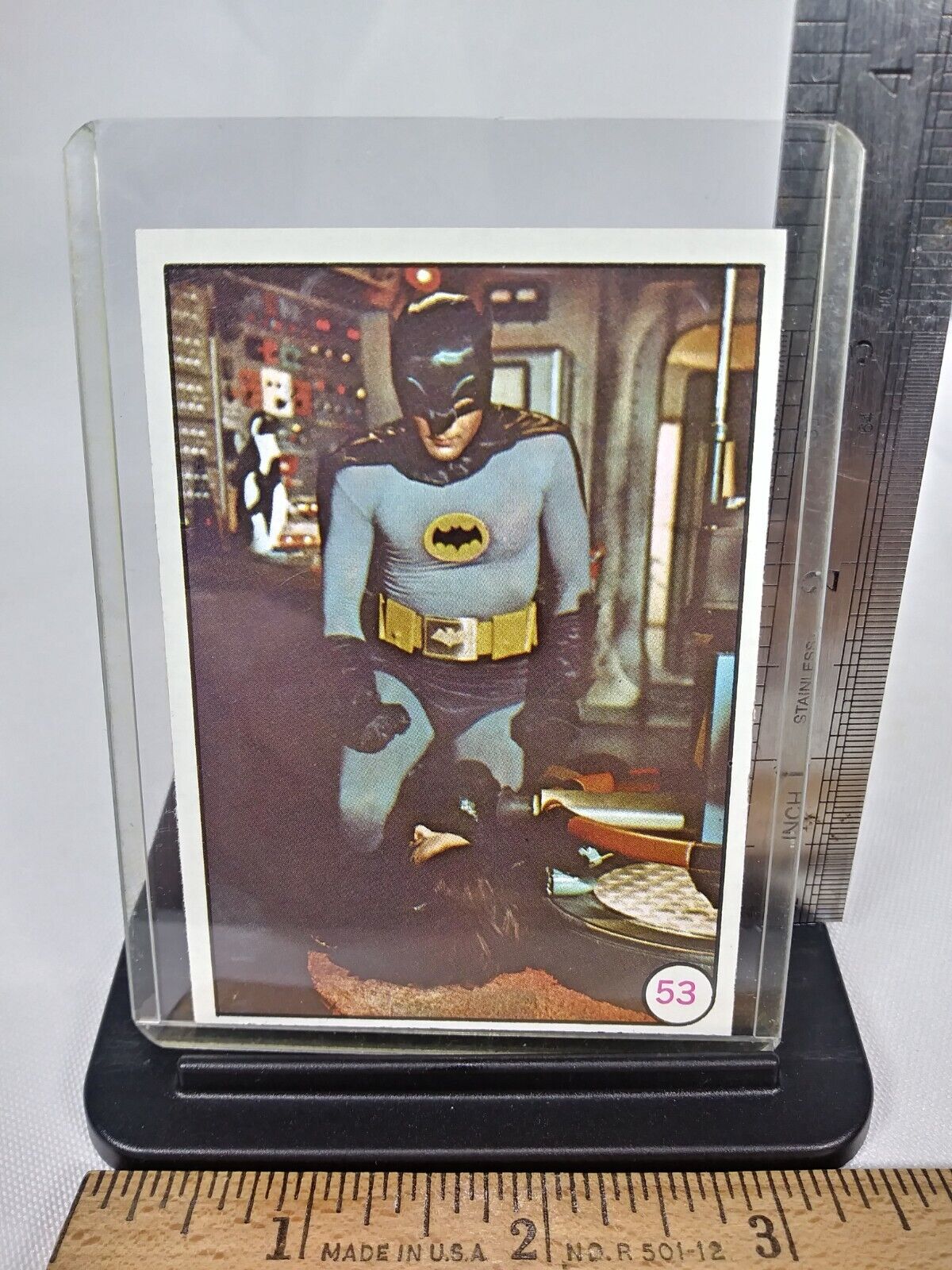1966 Topps Bat Laff's Trading Card #53 BATMAN CATWOMAN T.v. Show