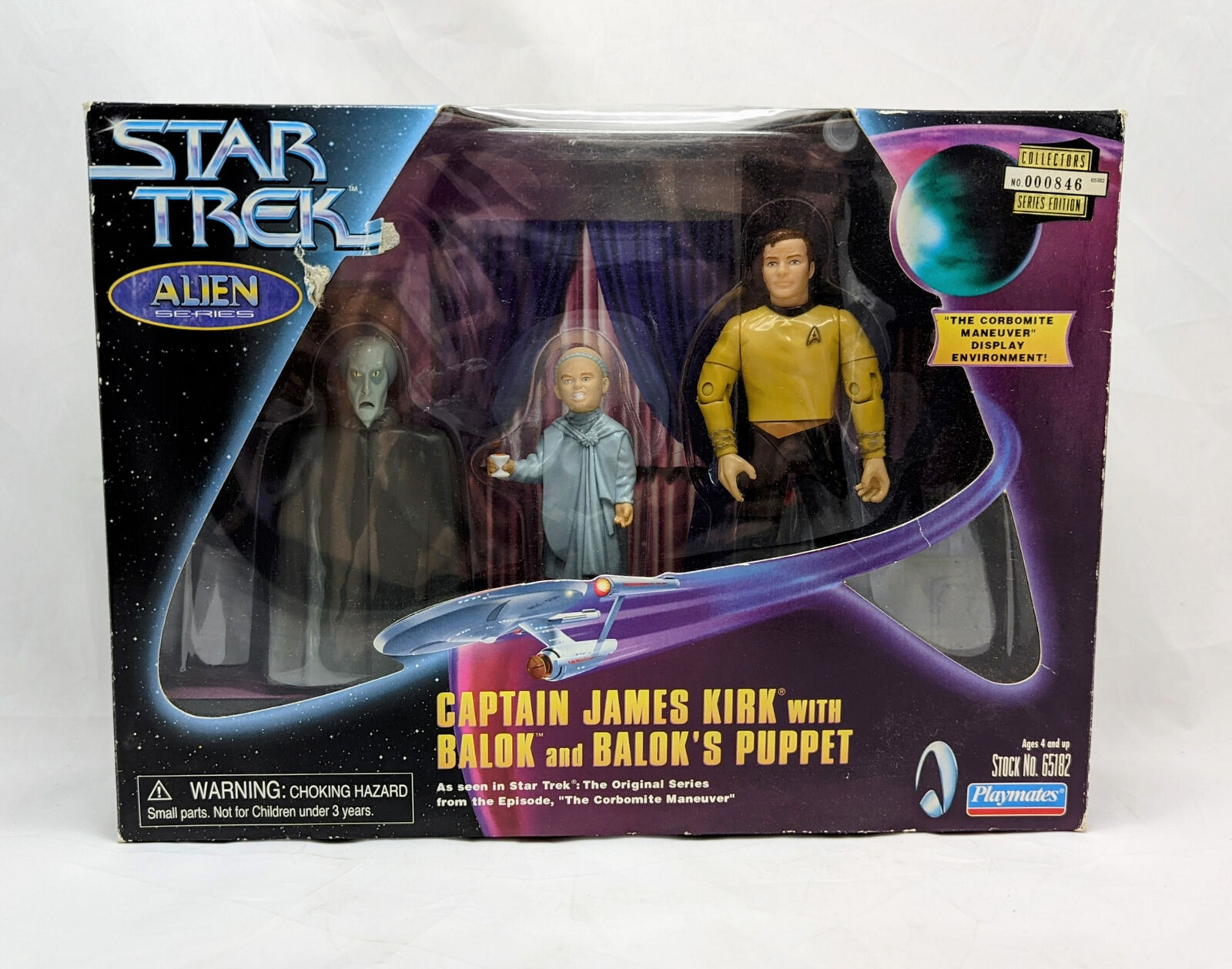 1998 Playmates Star Trek Alien Series Captain James Kirk With Balok