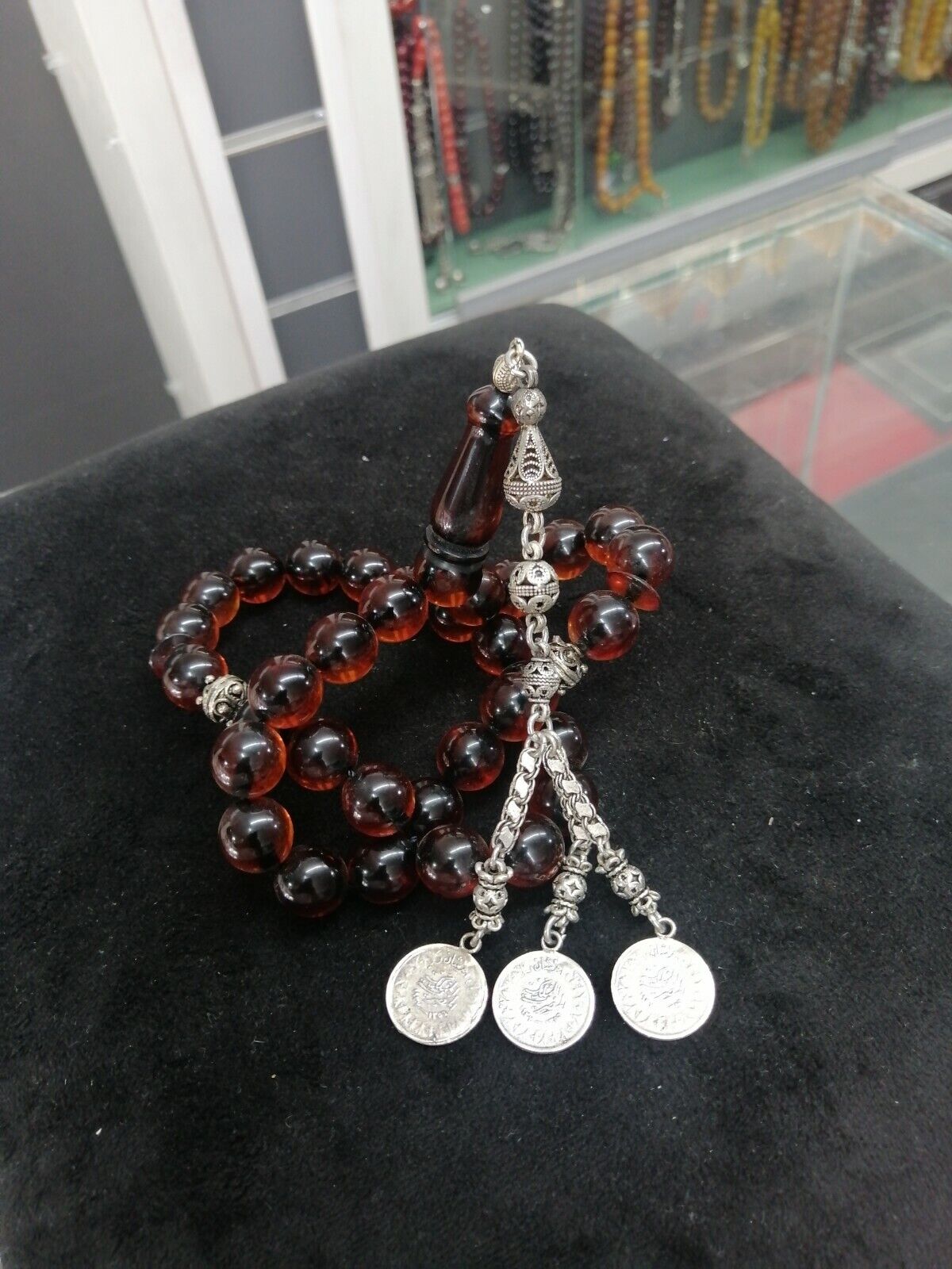 Handmade German Faturan Rosary Islamic Prayer 33 Beads Masbaha Tasbih Tesbih