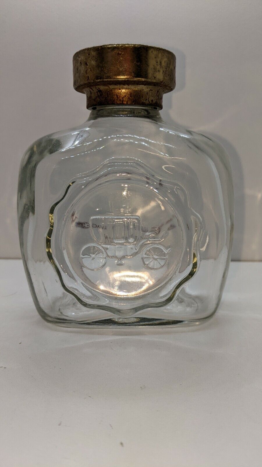 Vintage Avon Aftershaving Lotion Clear Decanter Glass Bottle Empty