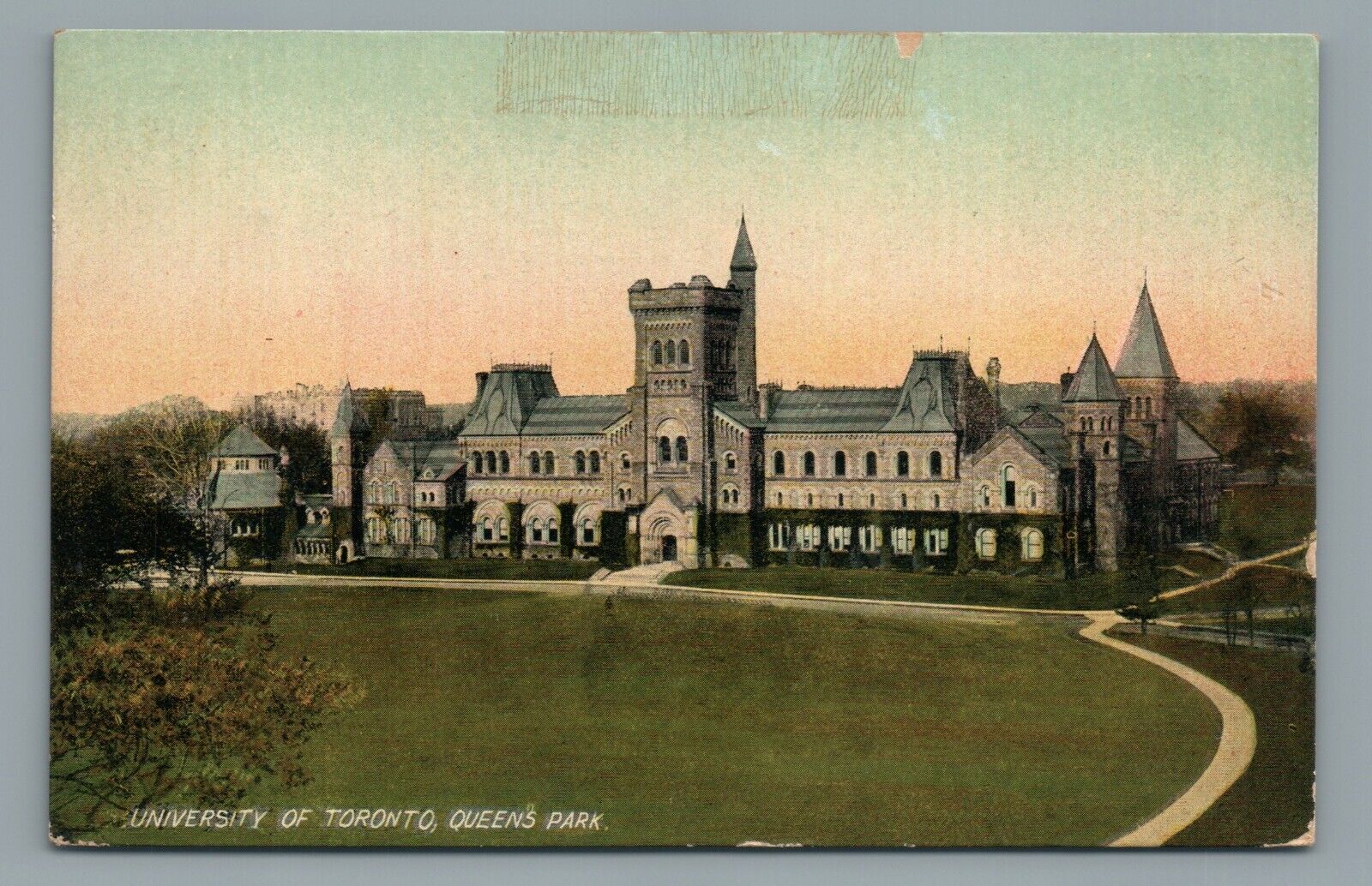 University of Toronto Queen's Park Entrance Toronto Ontario Canada Postcard 1909