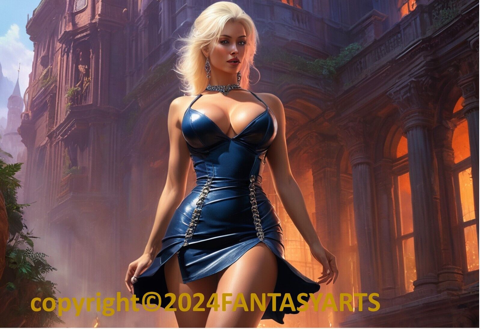 Beautiful Sexy Hot Blond Fantasy Girl C Glossy Large Poster Photo 11