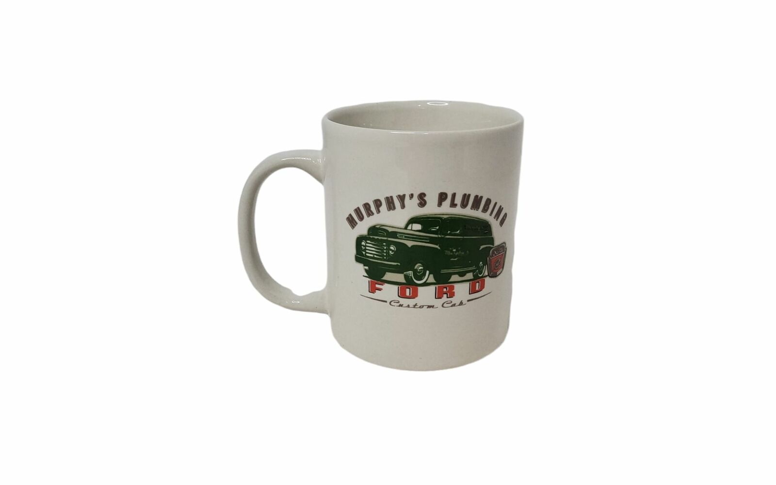 vintage 1990\'s ford 1940\'s custom cab panel truck with murphys plumbing coffee m
