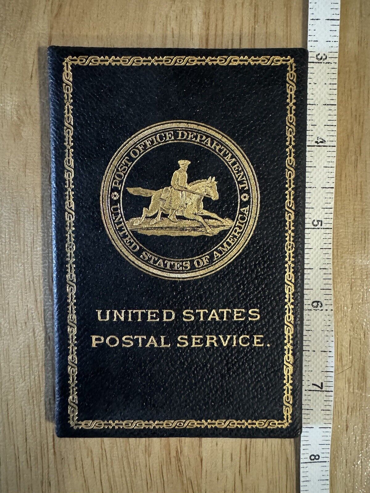 USPS US mail postal service antique obsolete ID card badge postal Inspector