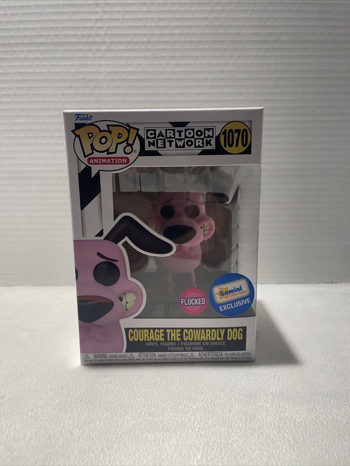 FUNKO POP ANIMATION CARTOON NETWORK COURAGE THE COWARDLY DOG FLOCKED GEMINI EXCL