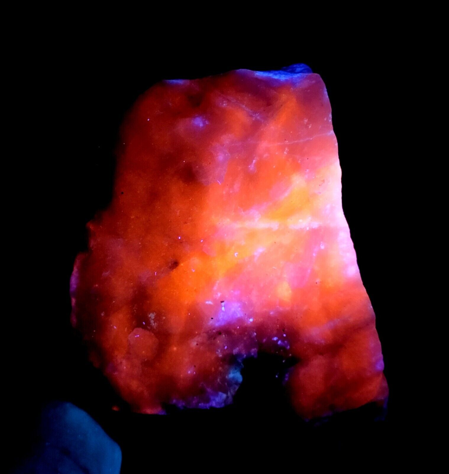 190 Gm Fabulous Natural Rare Fluorescent Color Change Hackmanite Specimen~ AFG