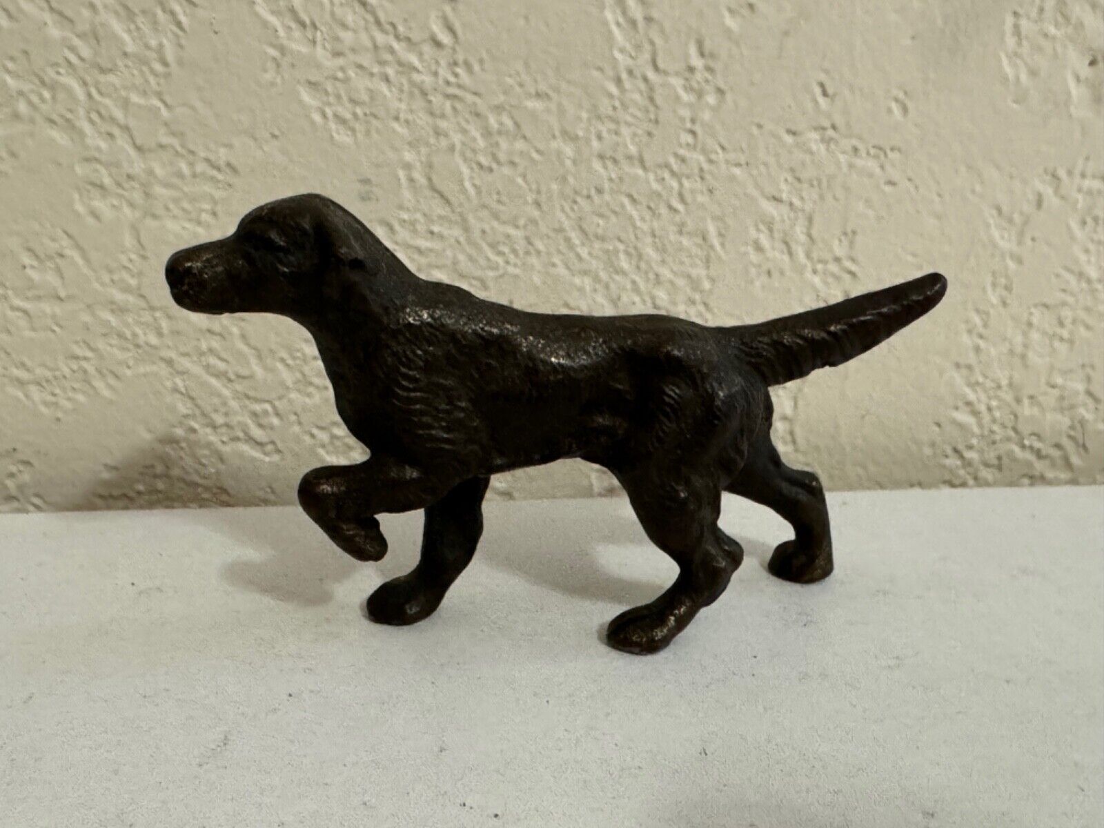 Vintage Antique Cast Iron Hunting Dog Pointer or Setter Figurine / Paperweight