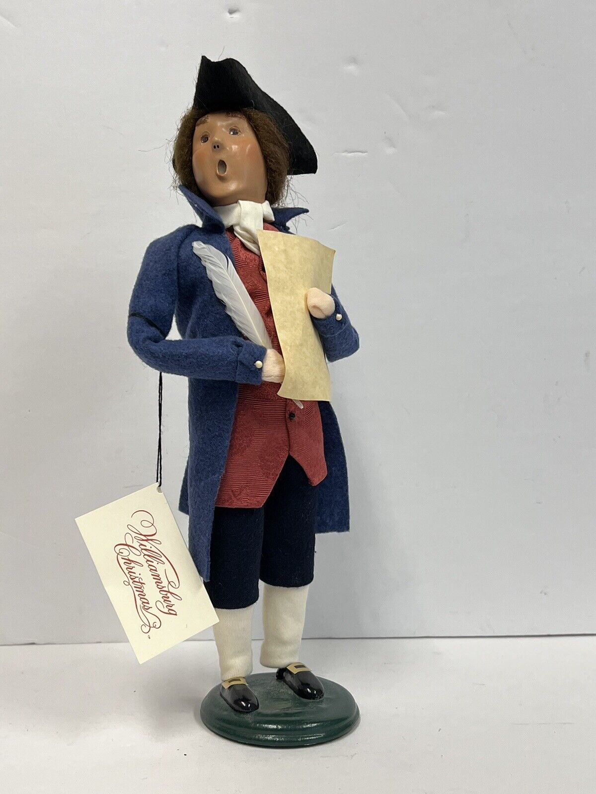 Byers Choice Colonial Williamsburg Thomas Jefferson With Constitution 2011