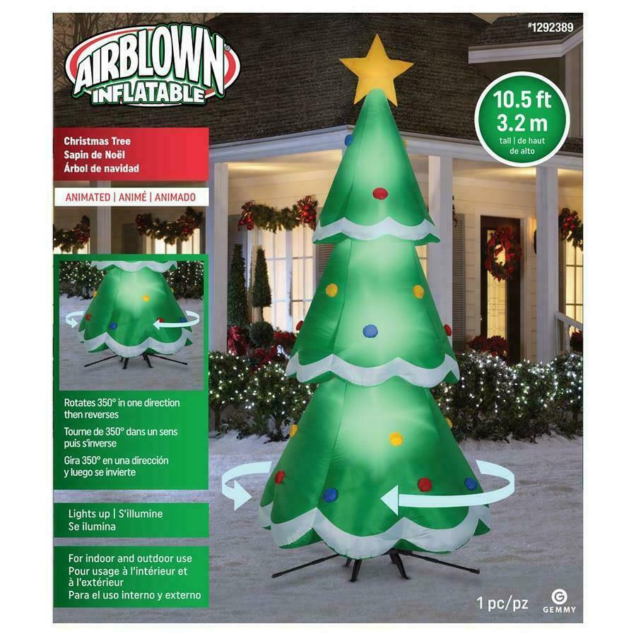 Gemmy 10.5-ft Lighted Christmas Tree Christmas Inflatable