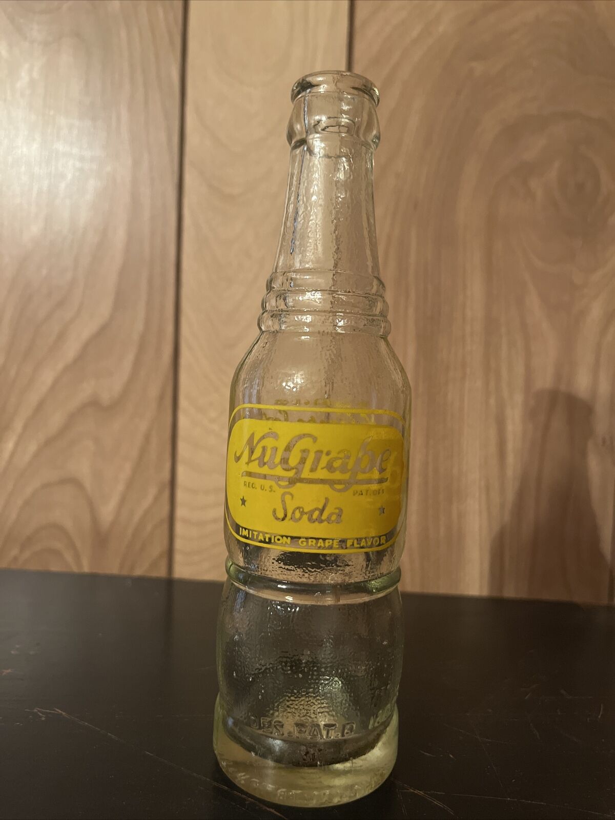 Nugrape Soda Bottle 1953 With Bottle Cap
