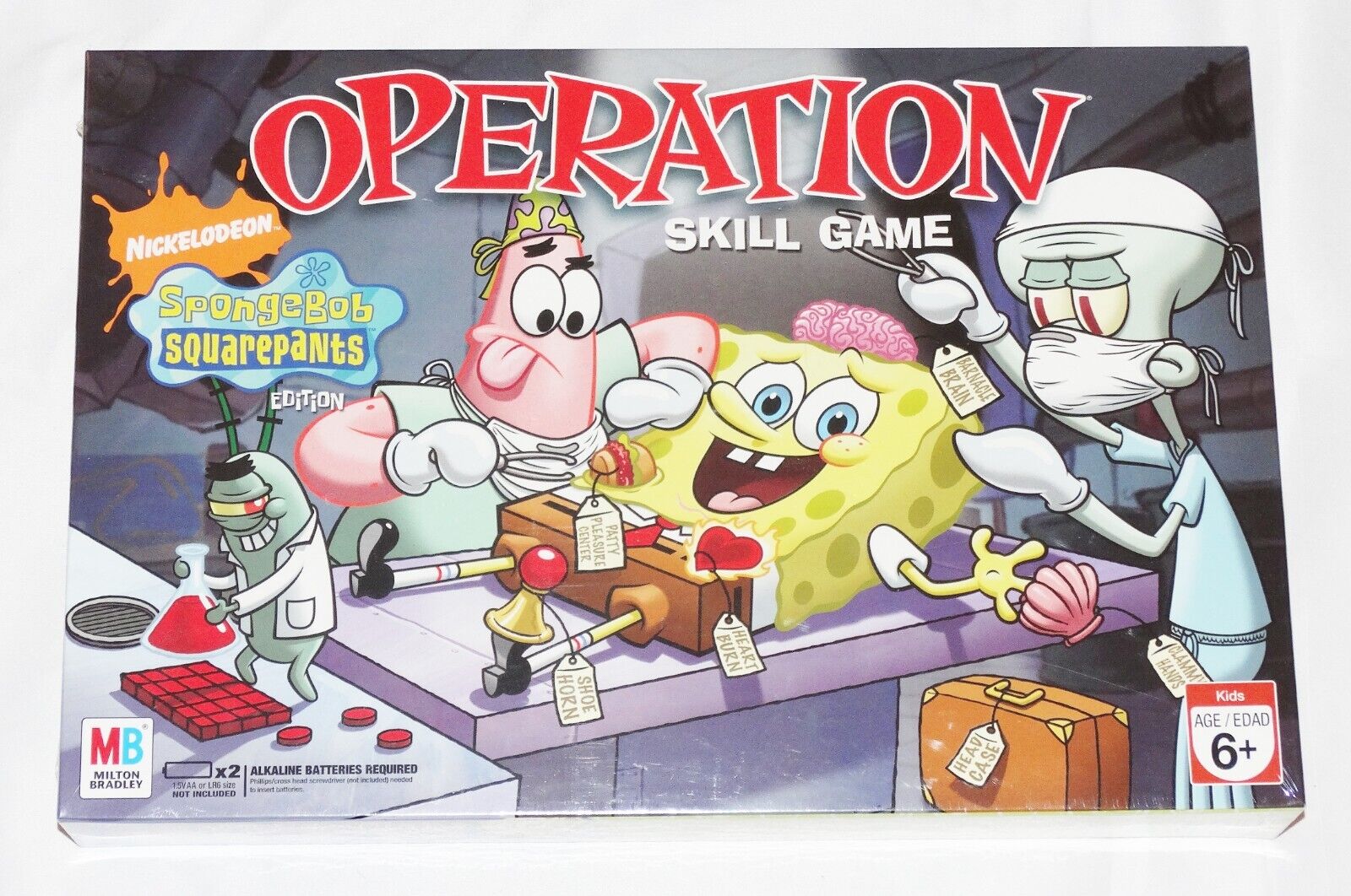 Spongebob Squarepants Operation Skill Game Factory Sealed 2007 Milton Bradley