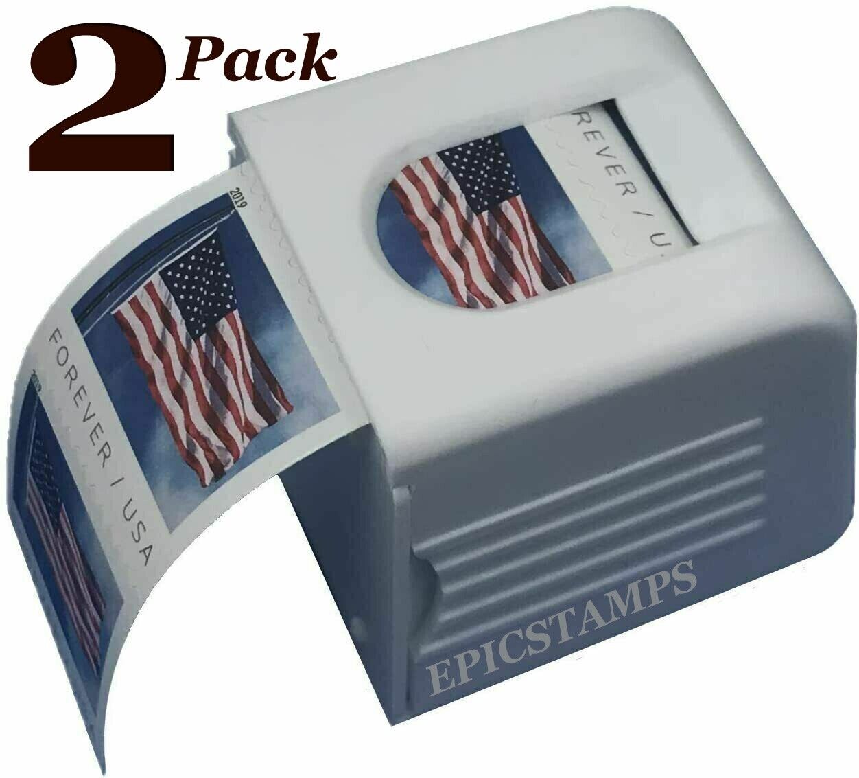 2-PACK Stamp Dispenser fits for a roll coil Forever Stamps (Stamps not included)
