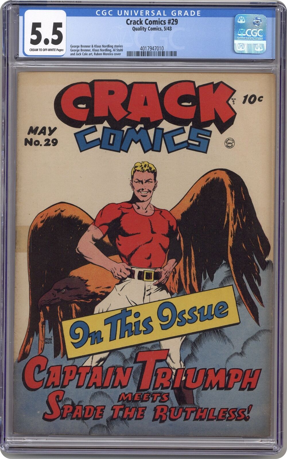 Crack Comics #29 CGC 5.5 1943 4017947010