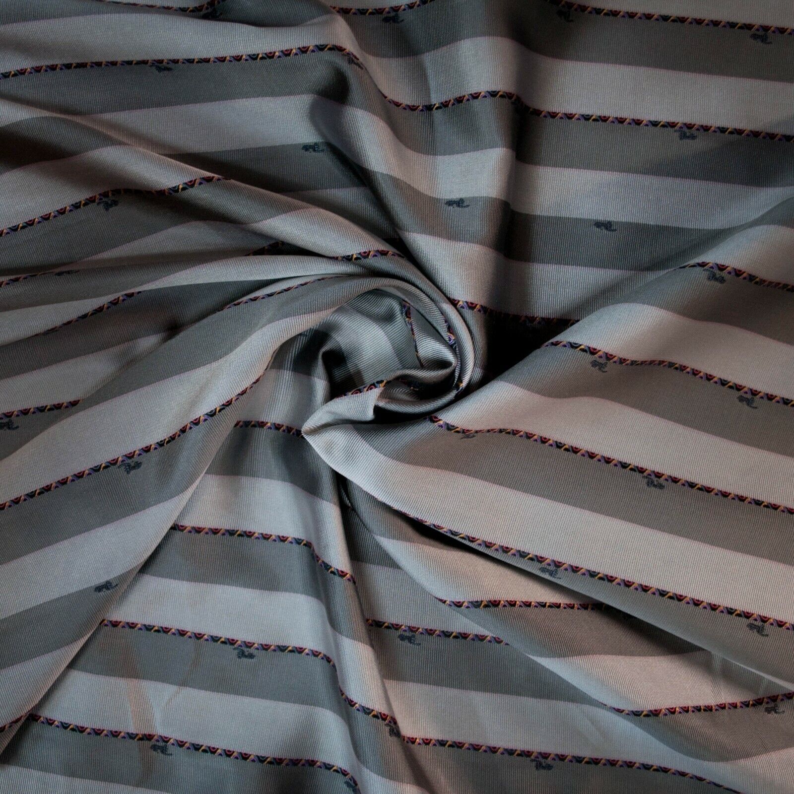 Emilio Pucci authentic pure silk jacquard taffeta fabric. Made in Italy. Logo 