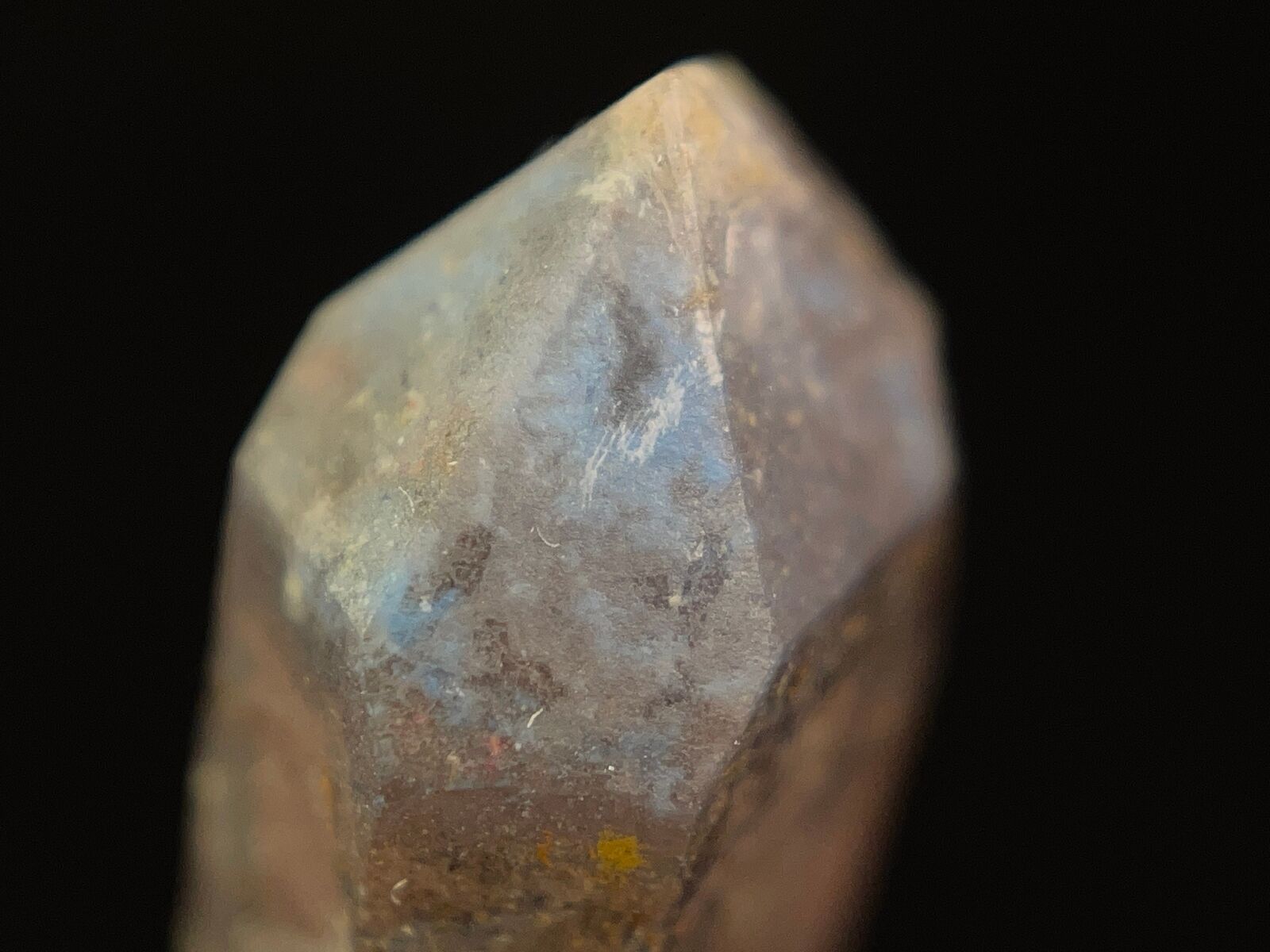 PAPAGOITE in QUARTZ Raw Crystal Point w HEMATITE - Rare, Stones, 46397