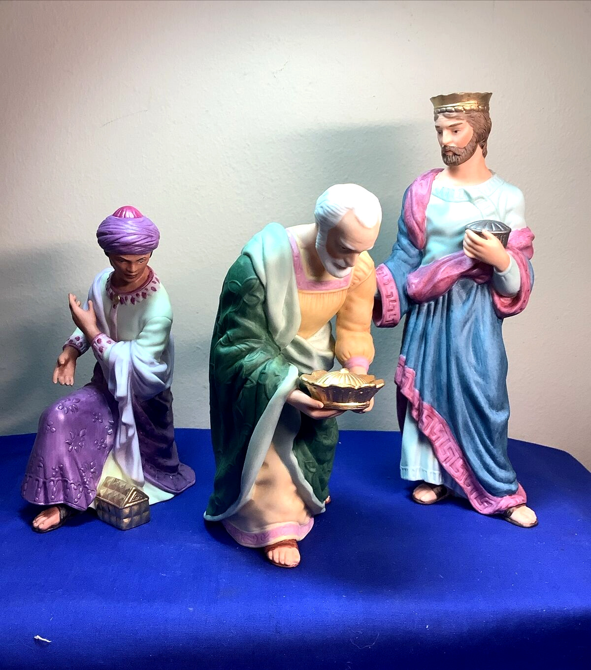 1991 Lenox The Renaissance Nativity Three Kings 3 Piece Set Boxed      738
